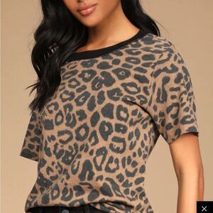 Lulus Little Wild Brown Leopard Print Tee RD Style